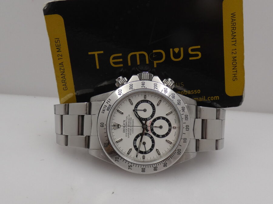 Rolex Daytona Zenith 16520 Cosmograph WITH ORIGINAL BOX Anno 1995 White Dial Automatico Acciaio - immagine 2