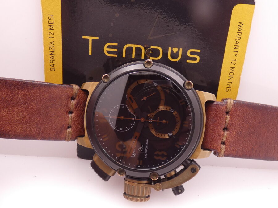 Cronografo U-Boat Chimera Italo Fontana 7475 46mm Bronzo & PVD Nero Limited Edition 300pz - immagine 2