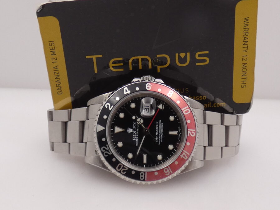 Rolex GMT-Master II 16710 Coke FADED BEZEL Anno1999 Automatico Bracciale Oyster JUST SERVICED - immagine 2
