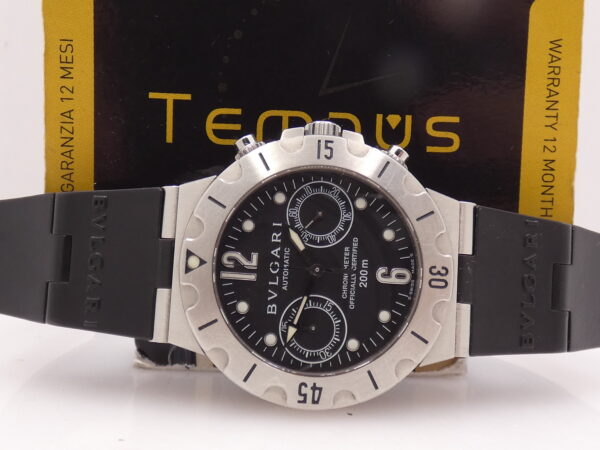 Cronografo Bulgari Scuba Diagono SCB 38 S Automatic Chronometer Acciaio ANNI '2000