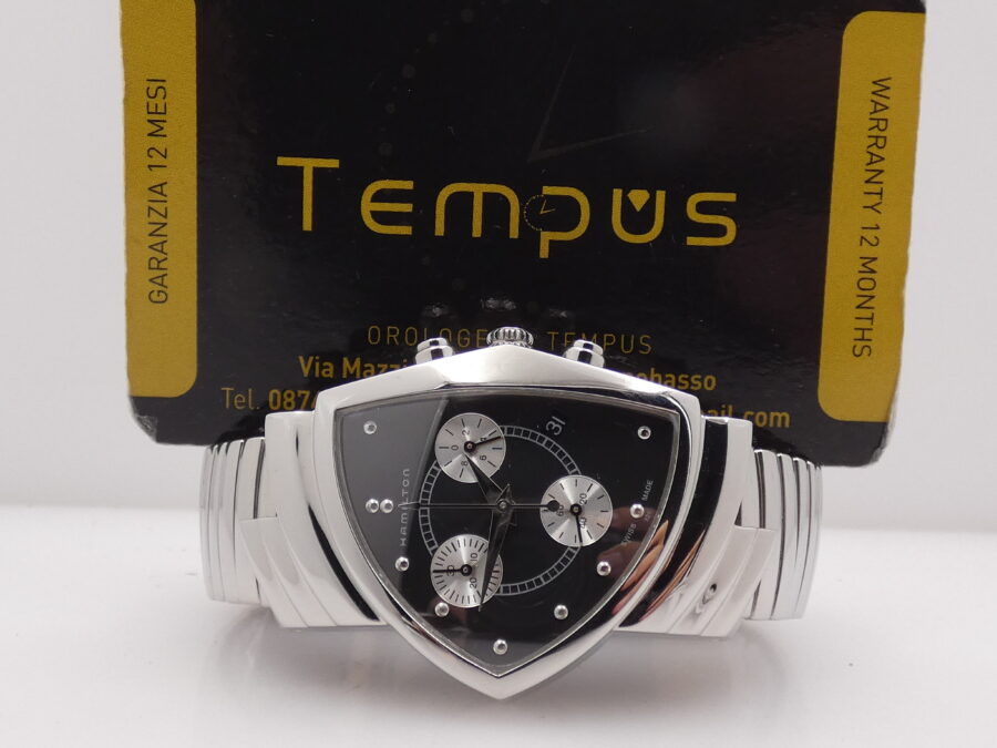 Cronografo Hamilton Ventura 32mm BOX&PAPERS Braccialato Acciaio Ref. H24412732 - immagine 2