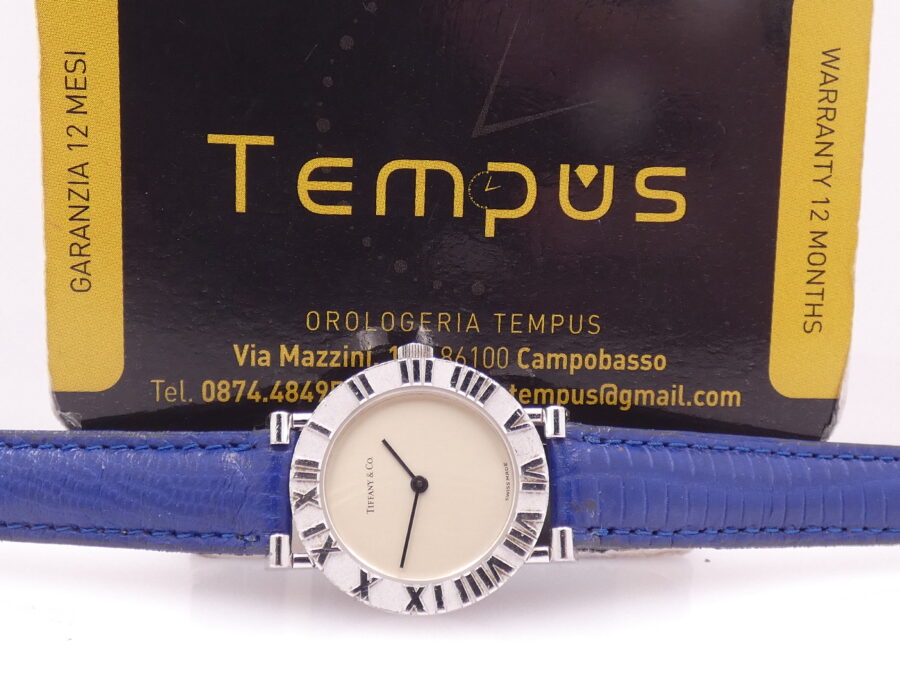 Tiffany Atlas Lady 24mm L0604 ARGENTO 925 Anni 90's Orologio Ladies - immagine 2