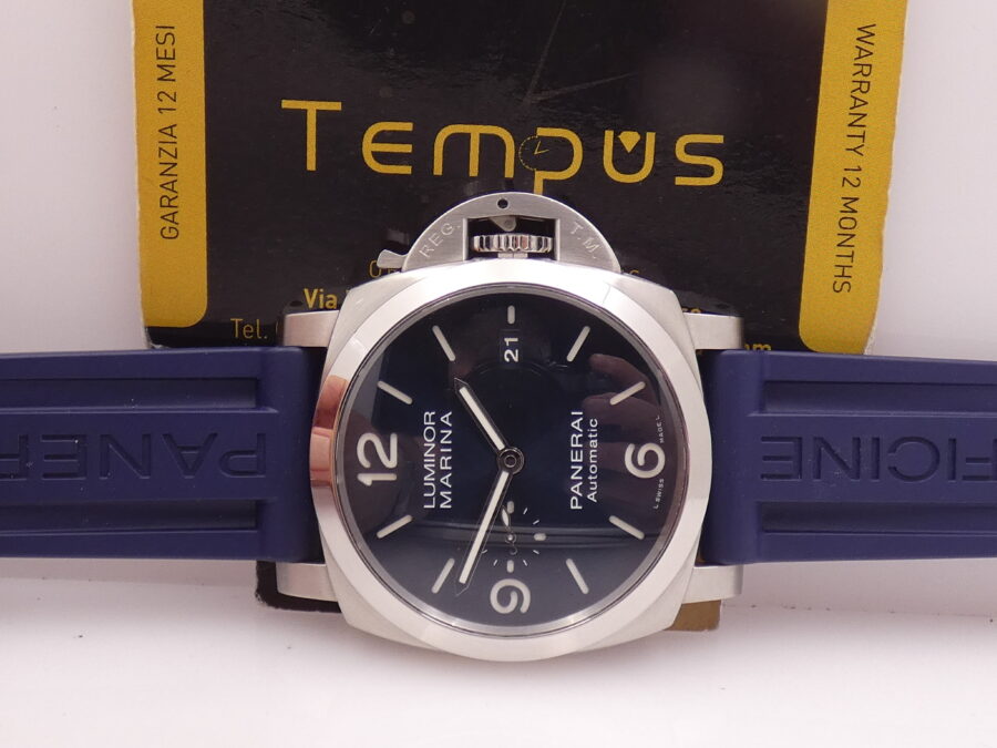 Panerai Luminor Marina PAM01313 BOX&PAPERS Anni 2021 BLUE DIAL Automatico Acciaio OP7393 - immagine 2