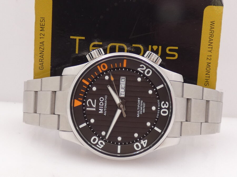 Mido Multifort Day Date Automatic LIKE NEW BOX&PAPERS ANNO 2024 Dual Crown Steel Ref. M005930A - immagine 2