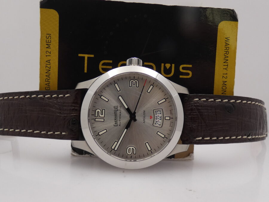 Eberhard & Co. Aiglon Grande Taille 41030 N.O.S BOX&PAPERS Anno 2016 Automatico Acciaio New Old Stock - immagine 2