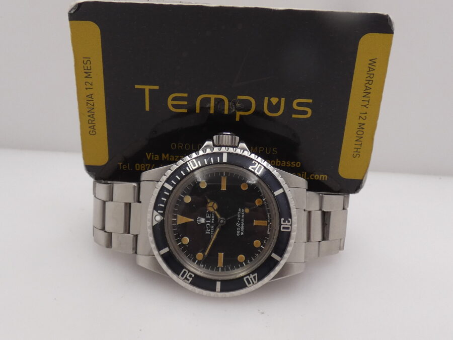 Rolex Submariner (No Date) 5513 SERIF Hazelnut Dial MK1 Open Six Automatico Braccialato Anno 1970/1971 - immagine 2