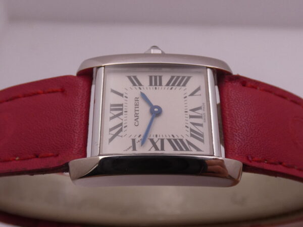 Cartier Tank Française Lady 2403 ORO BIANCO MASSICCIO 18Kt Anni 2000's
