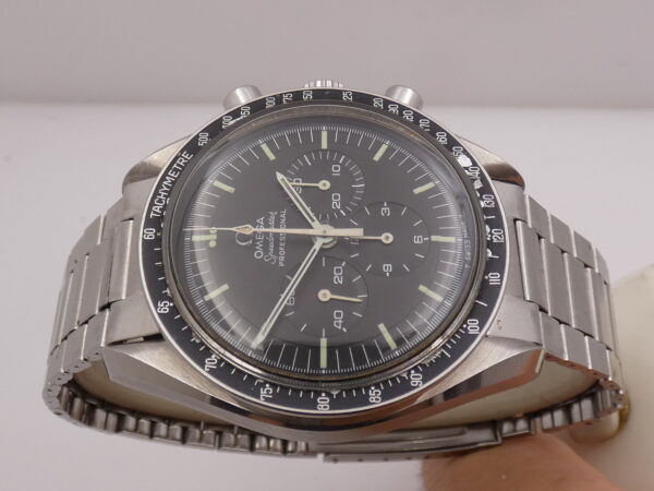 Cronografo Omega Speedmaster Professional Moonwatch Tritium 145.022 With PAPERS ANNO 1972 RARO BRACCIALE ELASTICO 1039/516