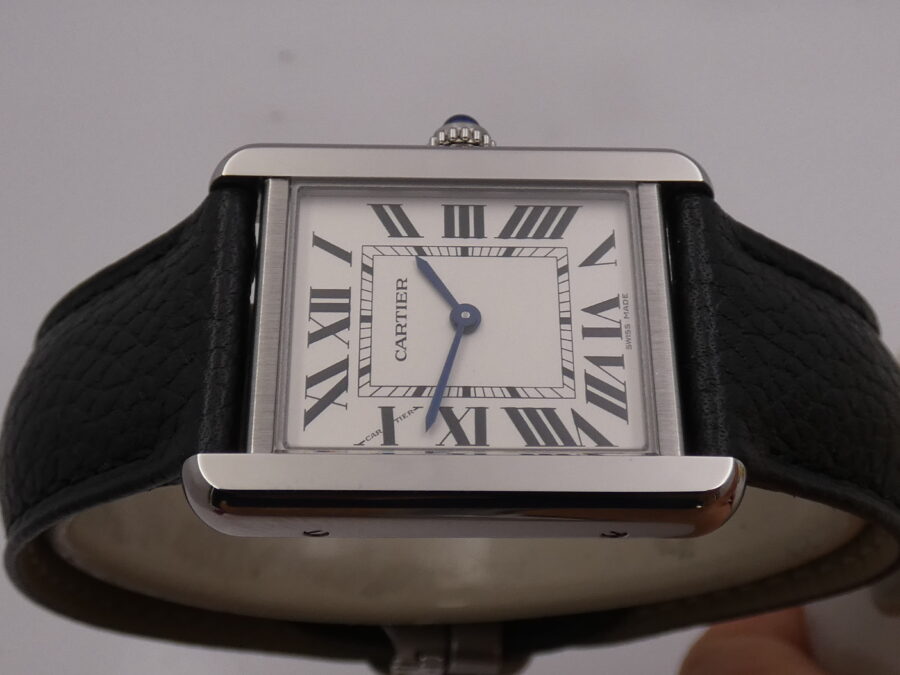 Cartier Tank Solo Steel 3170 LIKE NEW With PAPERS Anno 2021 For Ladies
