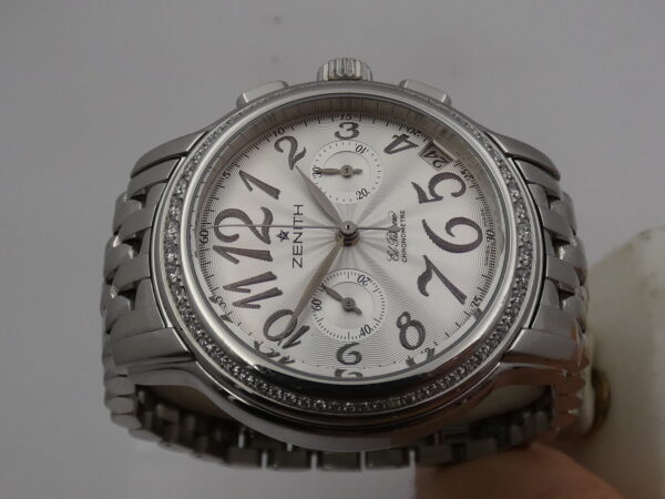 Cronografo Zenith El Primero Star Chronometre With PAPERS Diamonds Bezel Automatico Braccialato Ladies