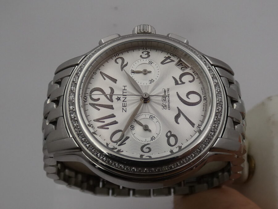 Cronografo Zenith El Primero Star Chronometre With PAPERS Diamonds Bezel Automatico Braccialato Ladies