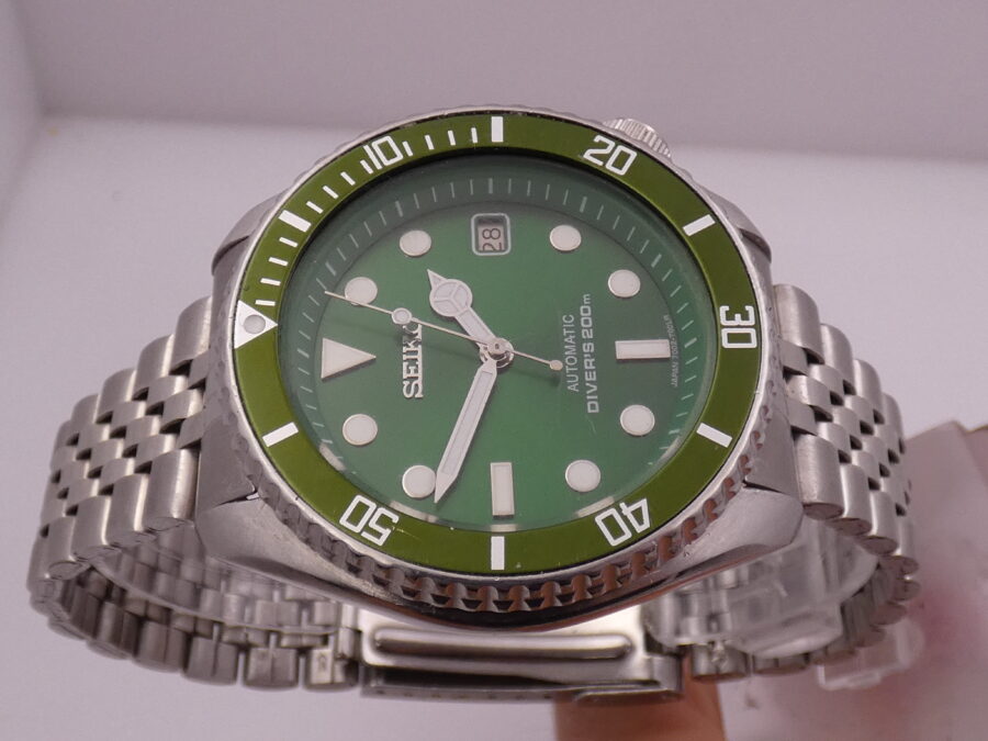 Seiko Scuba Diver's HULK Total Green 42mm Automatico Anno 1995 Braccialato Jubile Acciaio