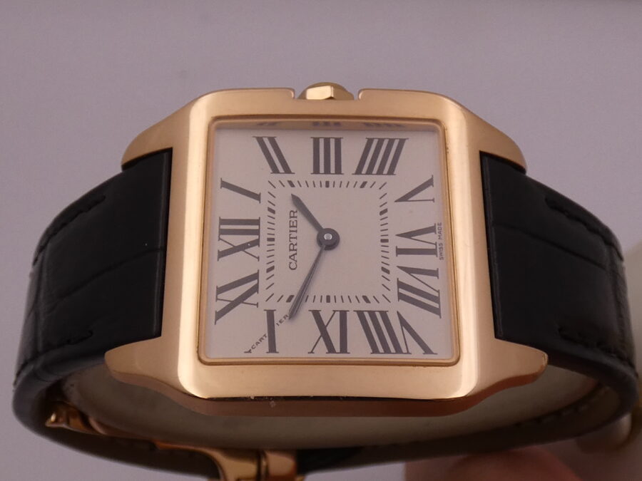 Cartier Santos Dumont Oro Rosa18Kt W2009251 BOX&PAPERS Anno 2023 TOP CONDITION Never Polished