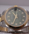 Rolex Datejust 31 Mid-Size ROLESOR 278243G GREEN DIAMONDS DIAL Anno 2021 BOX&PAPERS TOP CONDITION Automatico For Ladies