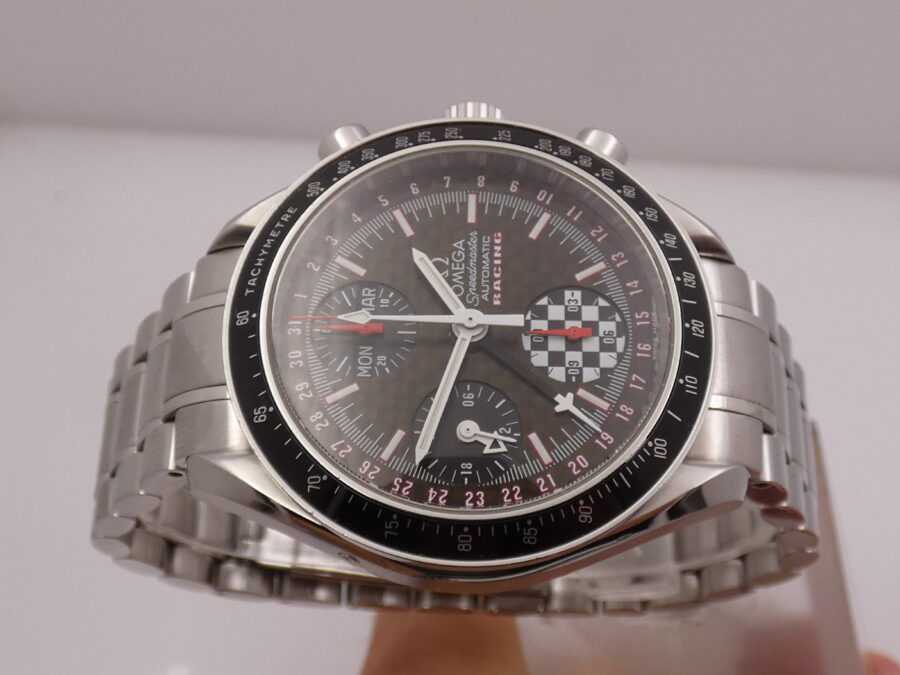 Cronografo Omega Speedmaster Day Date Racing Schumacher Triple Date BOX&PAPERS Anno 2014 Automatico Acciaio EDIZIONE LIMITATA 5555pc Ref. 3529.50.00