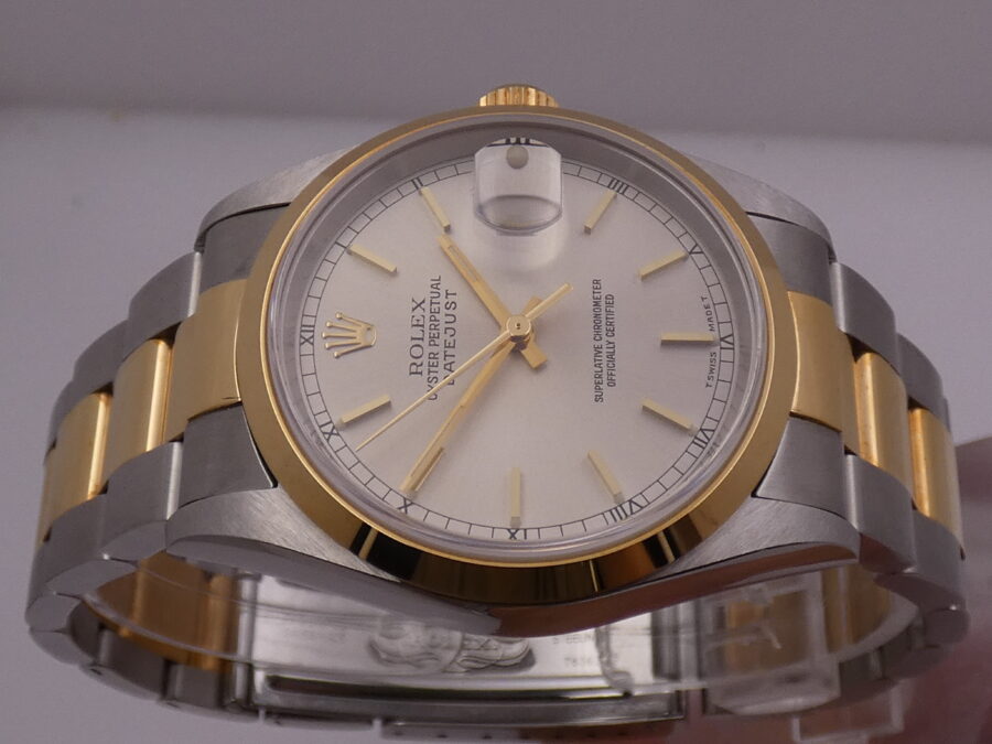 Rolex Datejust 16203 N.O.S. BOX&PAPERS Italia NO HOLES Acciaio & Oro 18Kt Anno 1999 MAI INDOSSATO Automatico