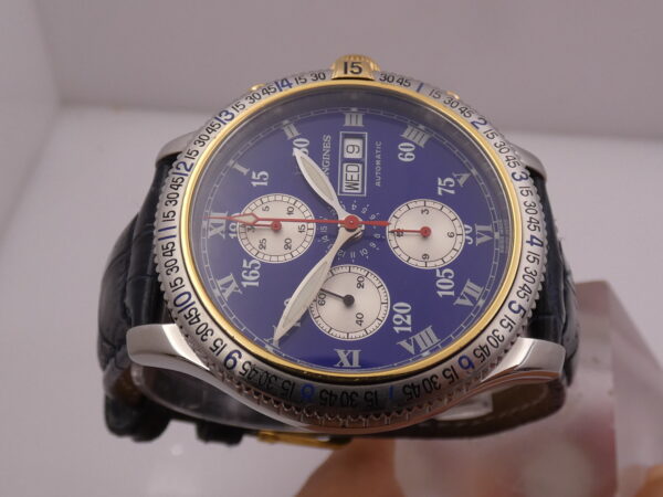 Cronografo Longines Lindbergh Hour Angle Special Series BOX&PAPERS Anno 2011 Automatico Acciaio