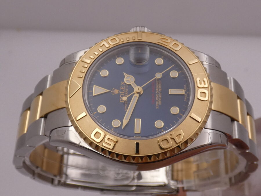 Rolex Yacht-Master 168623 Acciaio&Oro 18Kt TOP CONDITION Automatico ANNO 2002 Like New Blue Dial