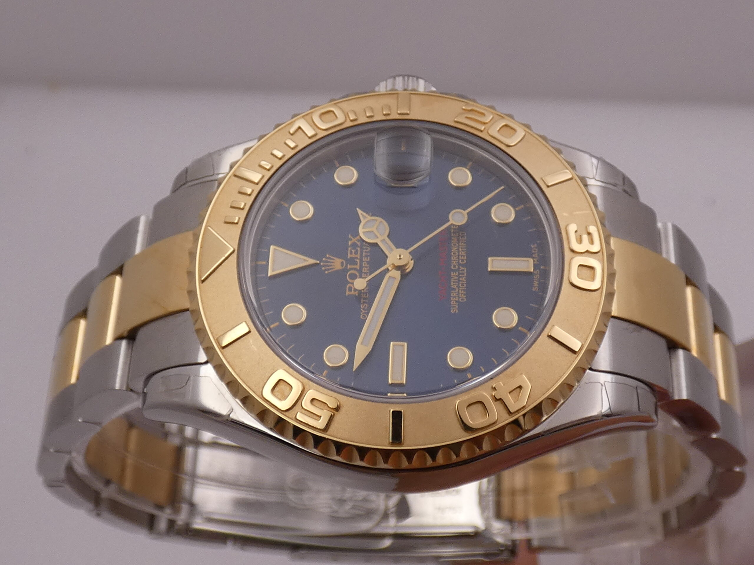 Rolex Yacht-Master 168623 Acciaio&Oro 18Kt TOP CONDITION Automatico ANNO 2002 Like New Blue Dial