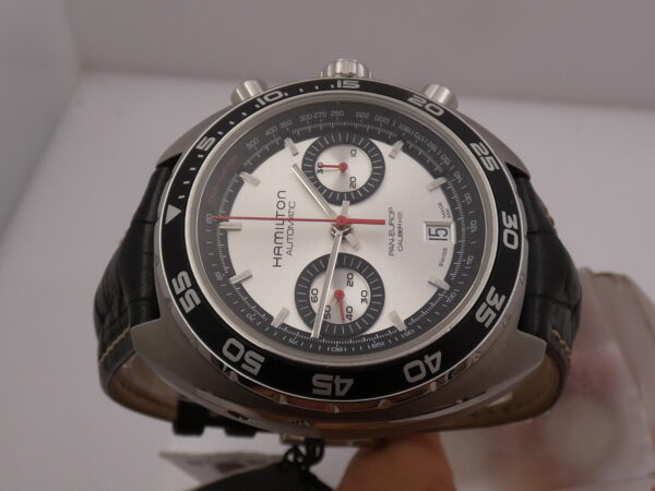 Cronografo Hamilton Pan Europ Bicompax 45mm LIKE NEW BOX&PAPERS Automatico Acciaio Ref. H357567
