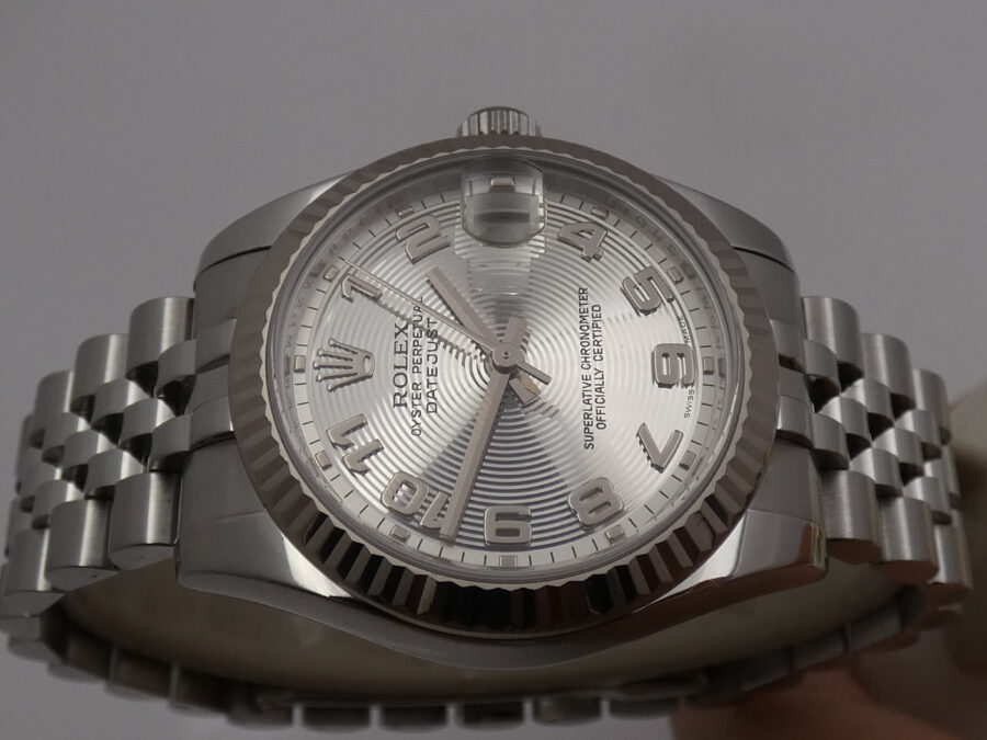 Rolex Datejust 31 MID-SIZE Jubilee 178274 Lunetta Oro Bianco 18Kt Anno 2008 Circulaire Soleil Dial Automatico