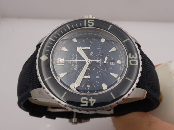 Cronografo Blancpain Fifty Fathoms Flyback 45mm With PAPERS Anno 2021 Automatico Acciaio 5085FB-1140-52