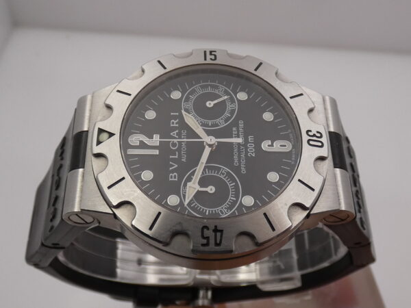 Cronografo Bulgari Scuba Diagono SCB 38 S Automatic Chronometer Acciaio ANNI '2000