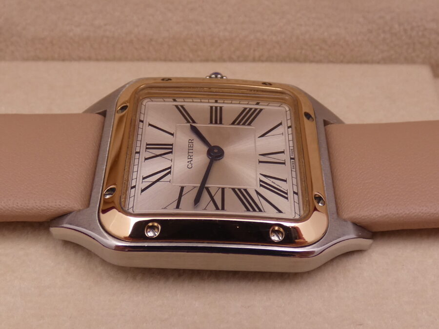 Cartier Santos Dumont Lady 27,5mm Acciaio & Oro Rosa 18Kt 4213 TOP CONDITION For Ladies W2SA0012