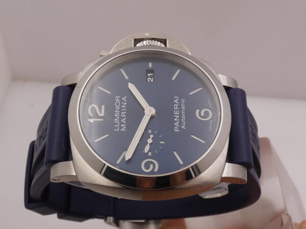 Panerai Luminor Marina PAM01313 BOX&PAPERS Anni 2021 BLUE DIAL Automatico Acciaio OP7393