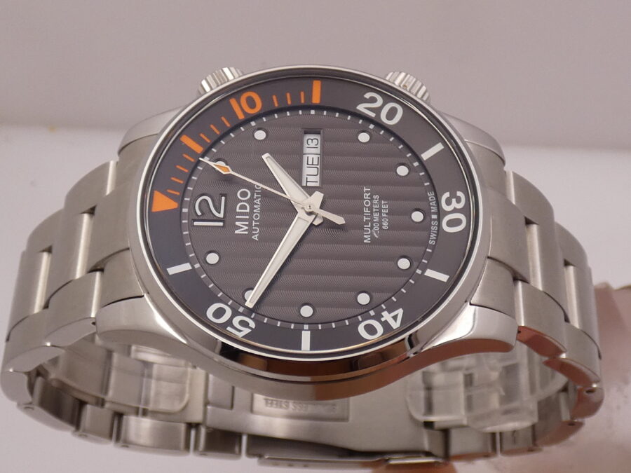 Mido Multifort Day Date Automatic LIKE NEW BOX&PAPERS ANNO 2024 Dual Crown Steel Ref. M005930A