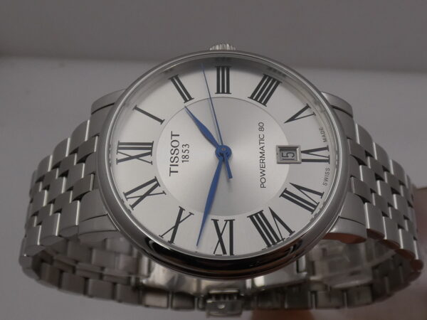 Tissot Carson Premium Powermatic 80 LIKE NEW BOX&PAPERS Braccialato Acciaio Ref. T122407