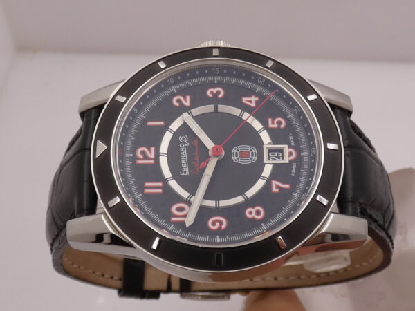 Eberhard & Co. Tazio Nuvolari 41032 AUTOMATIC NEW BOX&PAPERS Mai Indossato Black Perleè Dial Acciaio ANNO 2025
