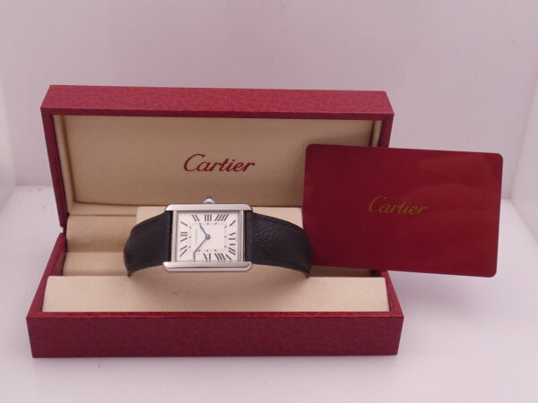 Cartier Tank Solo 3169 With PAPERS Anno 2017 TOP CONDITION Acciaio
