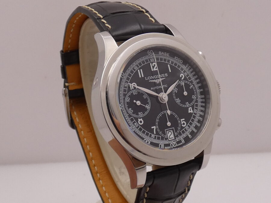 Cronografo Longines Heritage 1942 NEW BOX&PAPERS L2.768.4 Automatico ANNO 2023 Mai Indossato - immagine 12