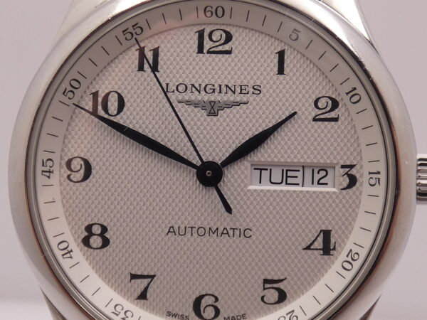 Longines Master Collection DayDate 38,5mm Honeycomb Dial Automatico L2.755.4 Braccialato Acciaio