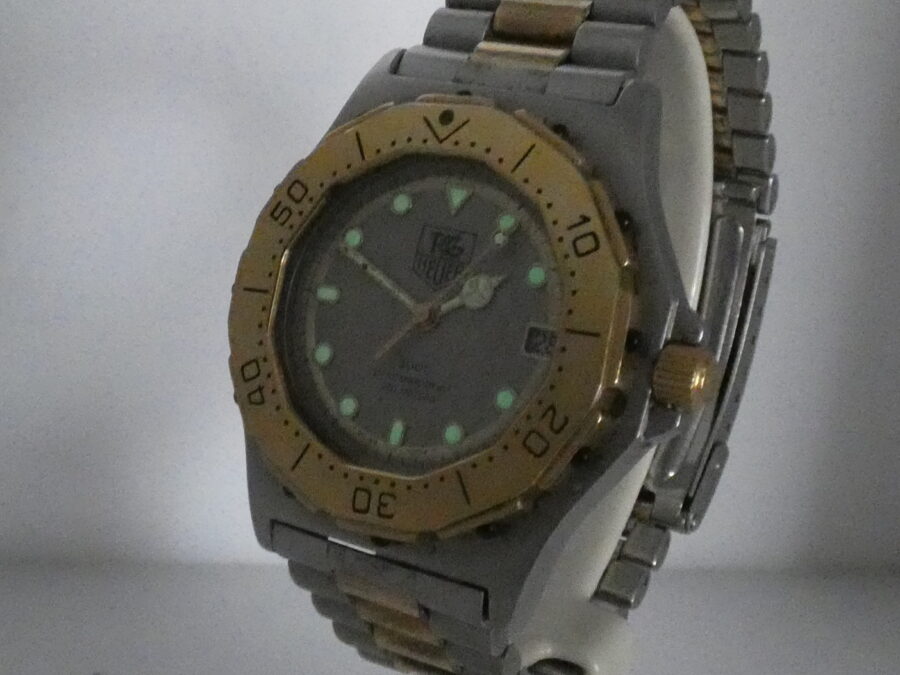 TAG Heuer 3000 Professional Acciaio&Oro 18 kt G.F. Anni 80 Braccialato Ref. 934.206 - immagine 12