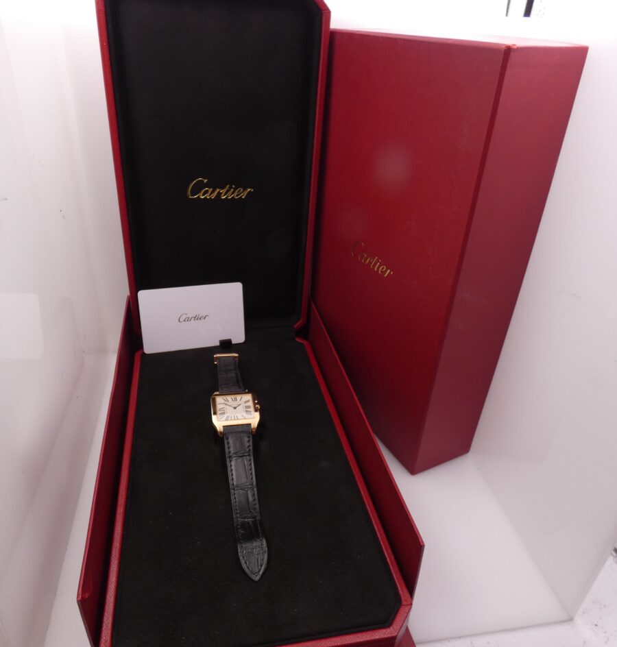 Cartier Santos Dumont Oro Rosa18Kt W2009251 BOX&PAPERS Anno 2023 TOP CONDITION Never Polished - immagine 11