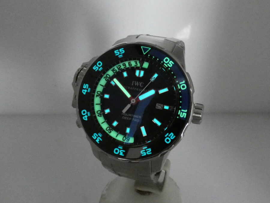 IWC Aquatimer Deep Two 46mm IW3547 WITH PAPERS TOP CONDITION Automatico Acciaio Braccialato - immagine 11