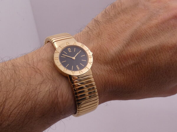Bulgari Bulgari Tubogas Lady ORO MASSICCIO 18KT BB 26 2T WITH BOX Anni 90's