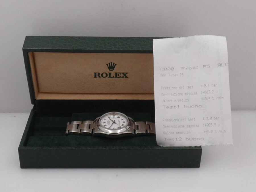 Rolex Datejust 31 MID-SIZE 68240 Anni 1991 White Dial Automatico Acciaio Bracciale Oyster LADY Watch - immagine 11