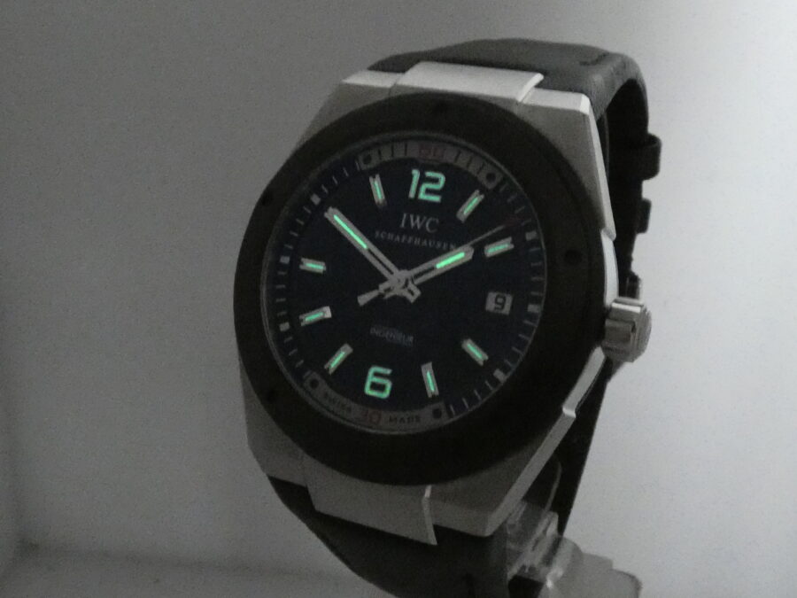 IWC Ingenieur Automatic IW3234 With PAPERS Lunetta Nera In Ceramica Acciaio - immagine 12