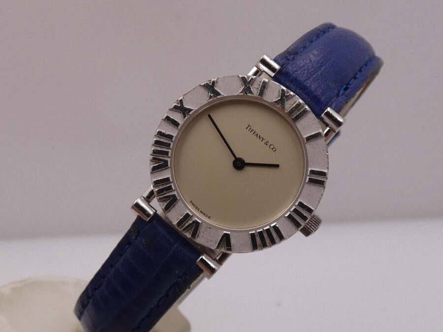 Tiffany Atlas Lady 24mm L0604 ARGENTO 925 Anni 90's Orologio Ladies - immagine 11