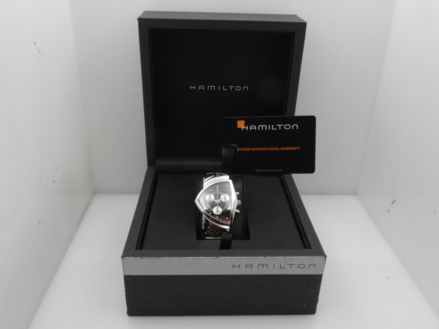 Cronografo Hamilton Ventura 32mm BOX&PAPERS Braccialato Acciaio Ref. H24412732 - immagine 11