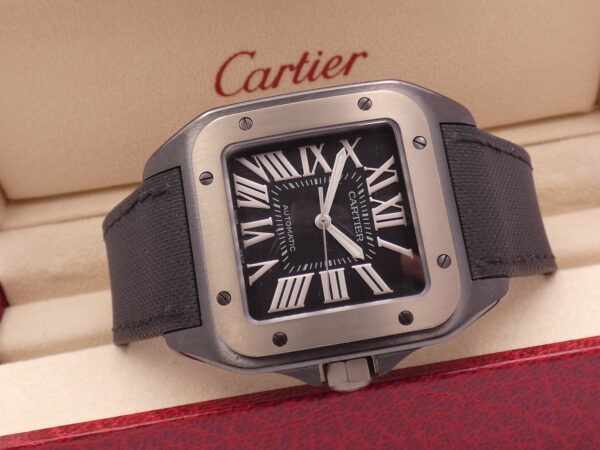 Cartier Santos 100 XL 2656 - W2020010 38mm Steel & Titanium TOP CONDITION Automatic Like New