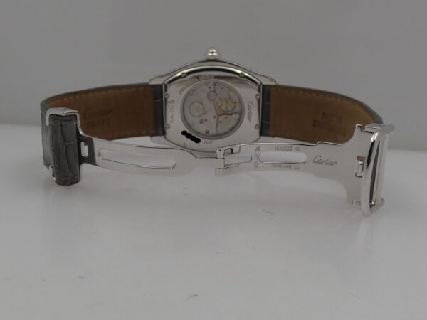 Cartier Tortue 2497 Oro Bianco18Kt Factory Diamonds With PAPERS Anno 2010 Carica Manuale Cal. 430P