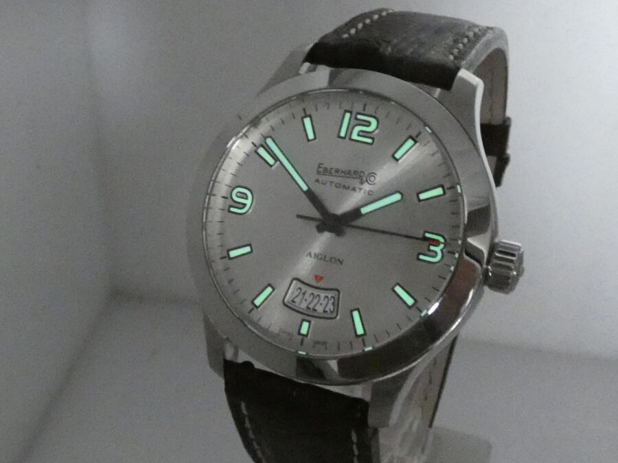 Eberhard & Co. Aiglon Grande Taille 41030 N.O.S BOX&PAPERS Anno 2016 Automatico Acciaio New Old Stock - immagine 11