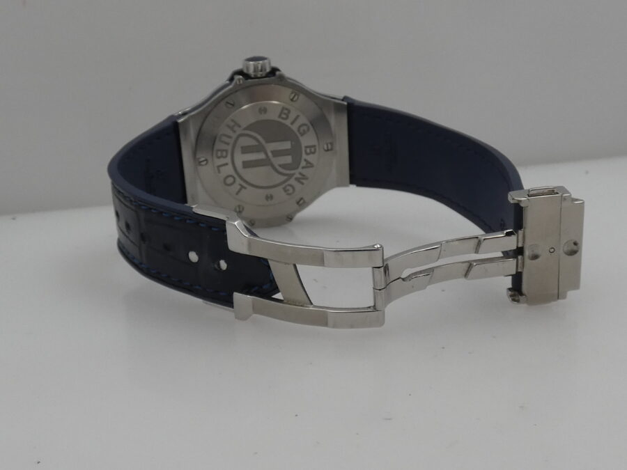 Hublot Big Bang 38 mm Blue Diamonds 1.37ct. Acciaio 361.SX.7170.LR.1204 For Ladies Wonderful Watch - immagine 12