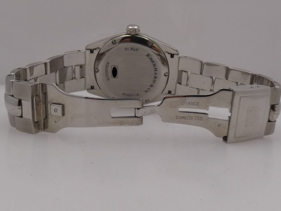 Eberhard & Co. Aquadate Automatico 35mm 41007 White Dial Braccialato Acciaio ANNI 2000 - immagine 13