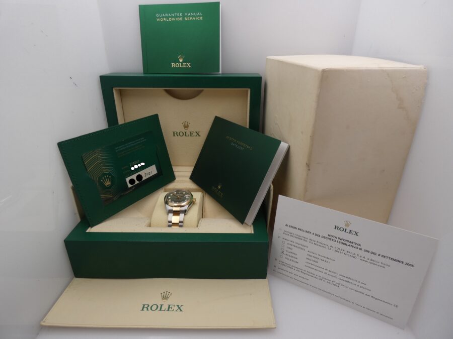 Rolex Datejust 31 Mid-Size ROLESOR 278243G GREEN DIAMONDS DIAL Anno 2021 BOX&PAPERS TOP CONDITION Automatico For Ladies - immagine 12