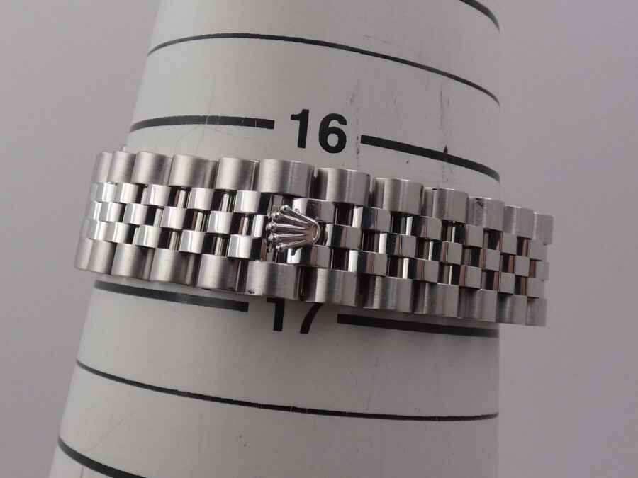 Rolex Datejust 31 MID-SIZE Jubilee 178274 Lunetta Oro Bianco 18Kt Anno 2008 Circulaire Soleil Dial Automatico - immagine 12